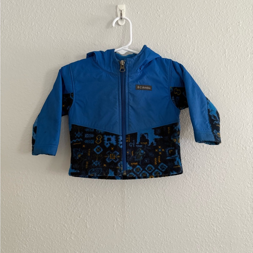 Columbia Blue Fleece Toddler Jacket Size 6-12 Months